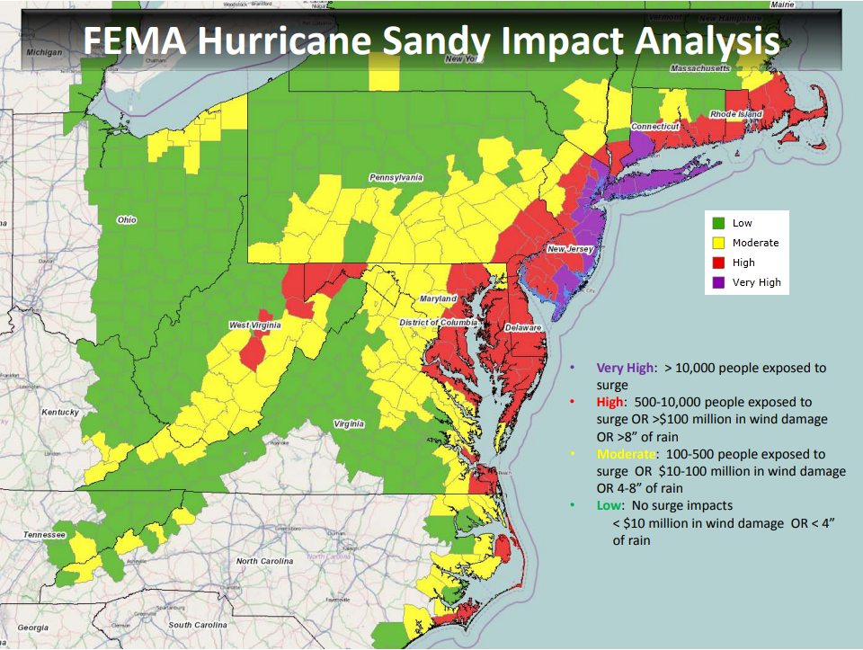 Sandy Storm Surge Map